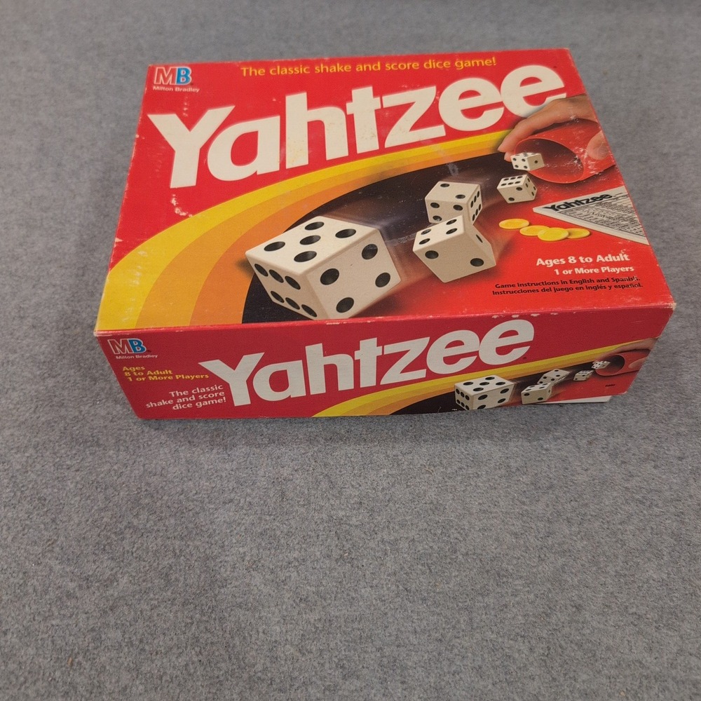 Vintage 1996 Yahtzee Milton Bradley Classic Dice Game 950 Red Shaker Cup - Picture 4 of 5